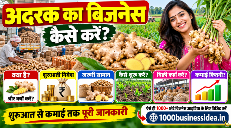 अदरक का बिजनेस कैसे करें