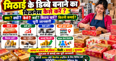 मिठाई के डिब्बे बनाने का व्यवसाय